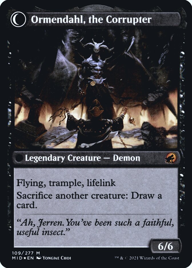 Back face of Ormendahl, the Corrupter