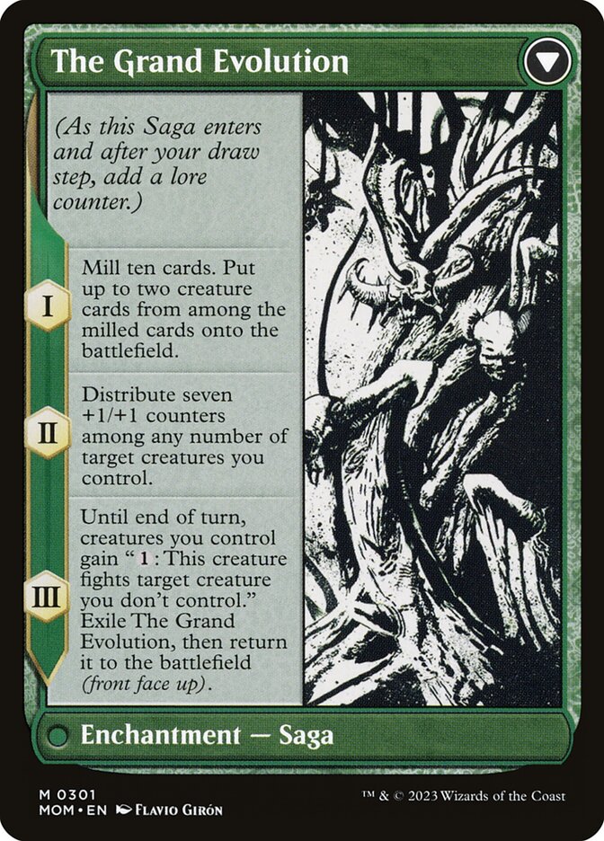 Back face of The Grand Evolution