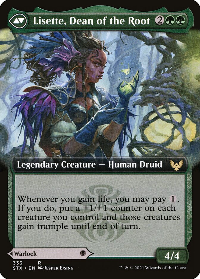 Back face of Lisette, Dean of the Root