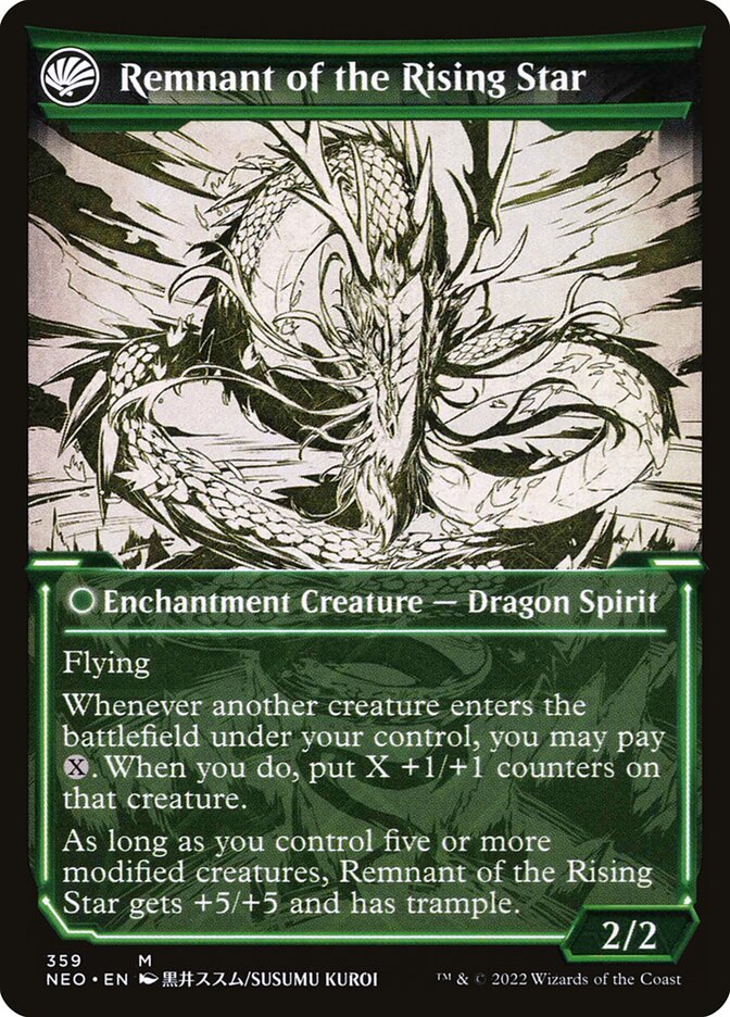 Back face of Remnant of the Rising Star