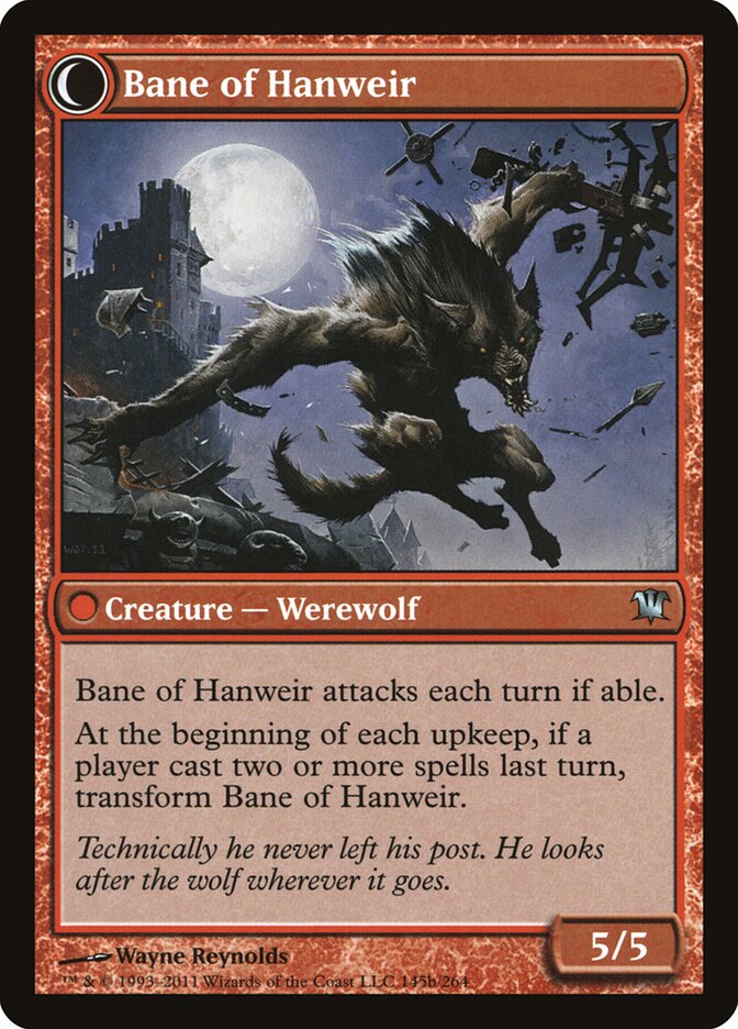 Back face of Bane of Hanweir