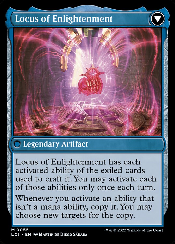 Back face of Locus of Enlightenment