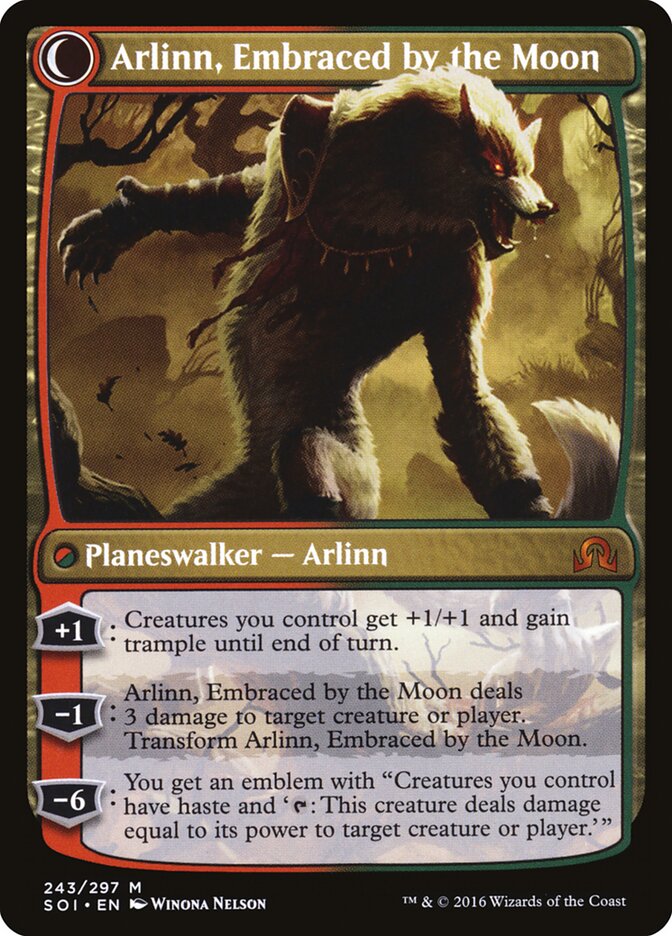 Back face of Arlinn, Embraced by the Moon
