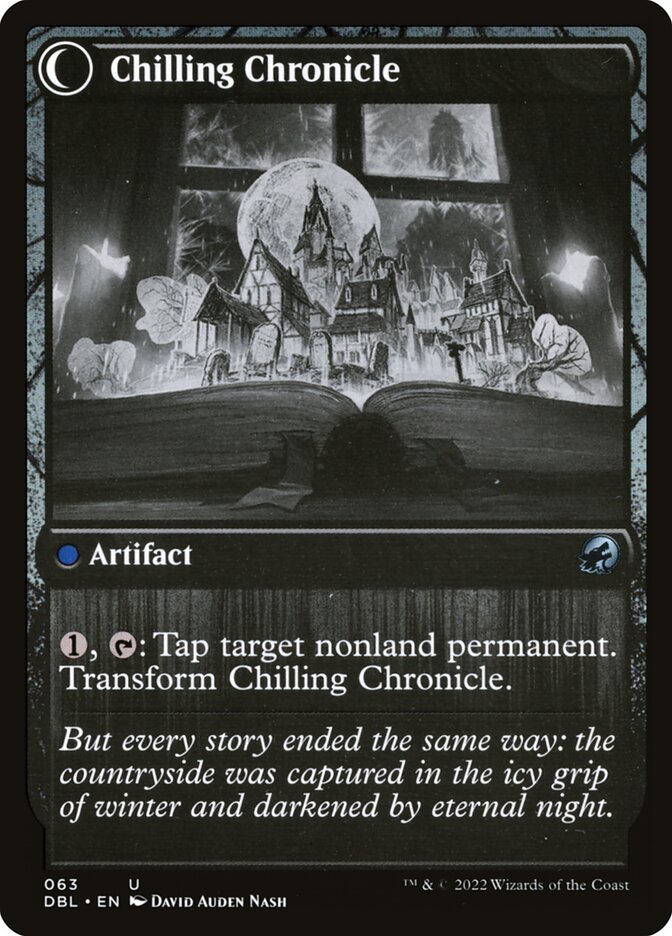 Back face of Chilling Chronicle