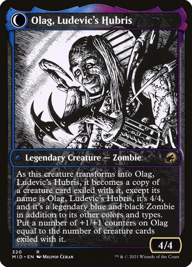 Back face of Olag, Ludevic's Hubris