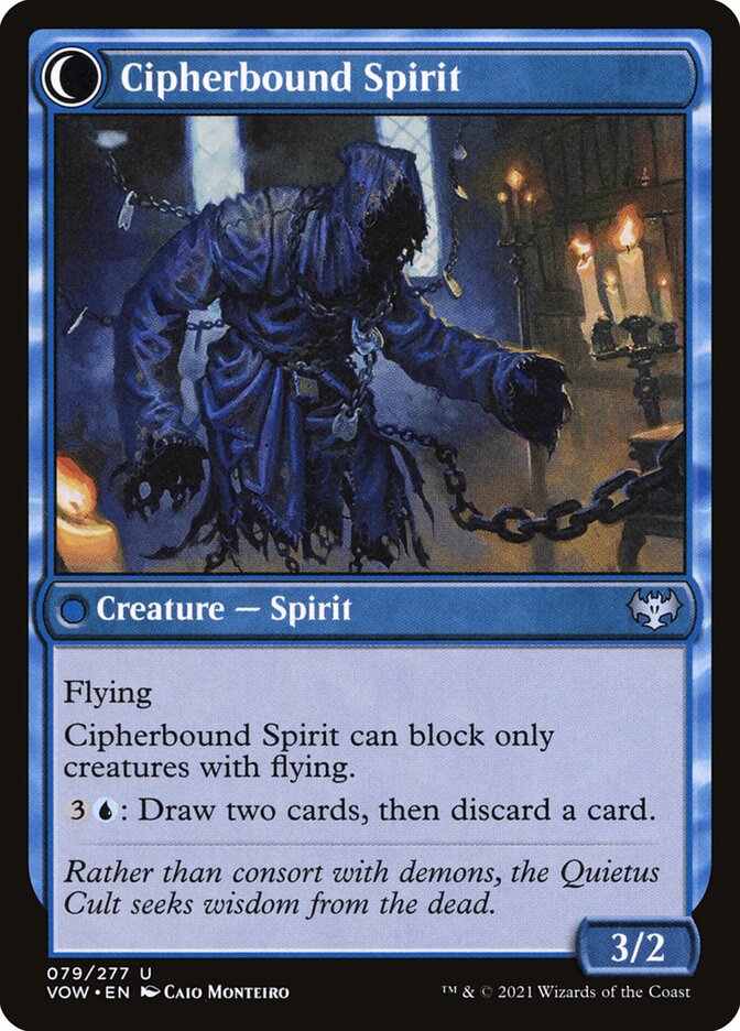 Back face of Cipherbound Spirit