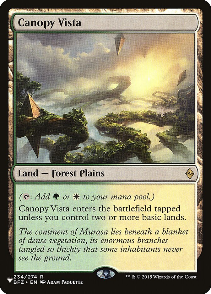 Canopy Vista (plst BFZ-234)