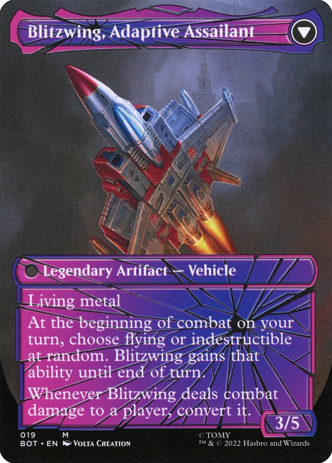 Back face of Blitzwing, Adaptive Assailant
