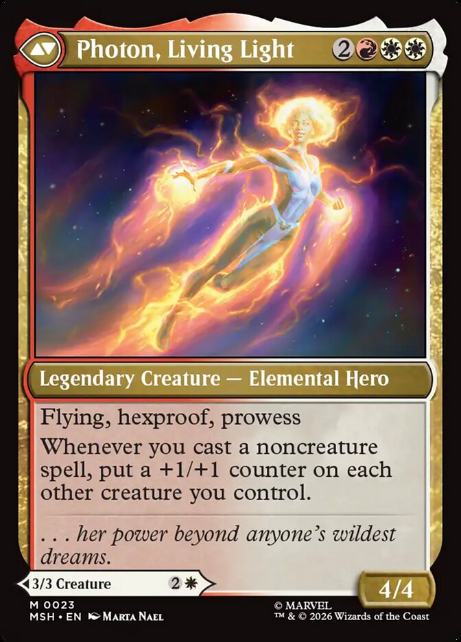 Back face of Photon, Living Light