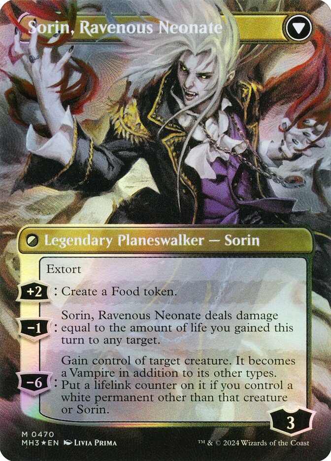 Back face of Sorin, Ravenous Neonate