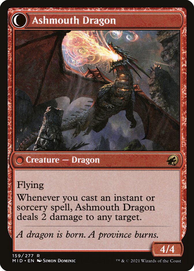 Back face of Ashmouth Dragon