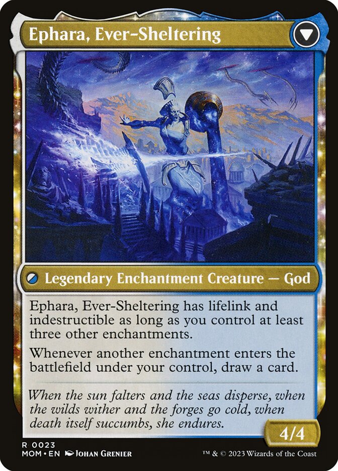 Back face of Ephara, Ever-Sheltering