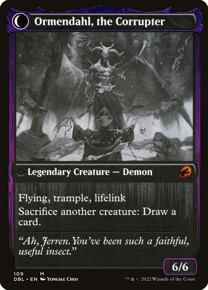 Back face of Ormendahl, the Corrupter