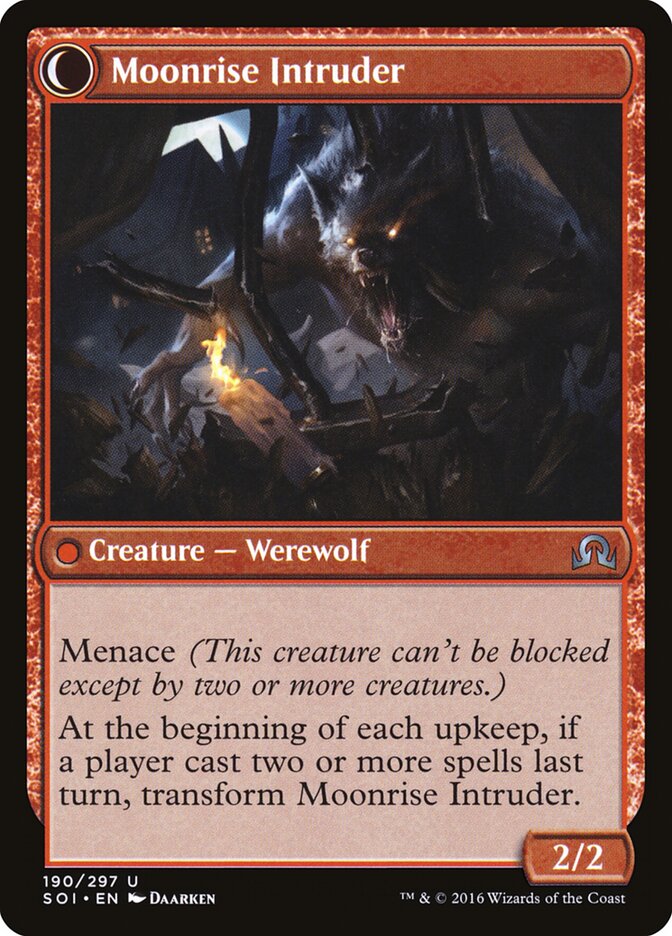 Back face of Moonrise Intruder