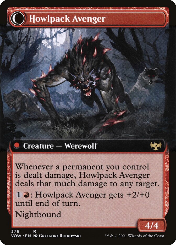 Back face of Howlpack Avenger