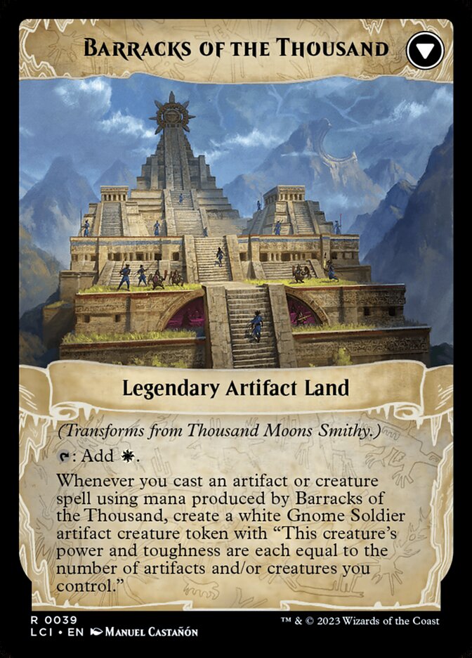 Back face of Barracks of the Thousand