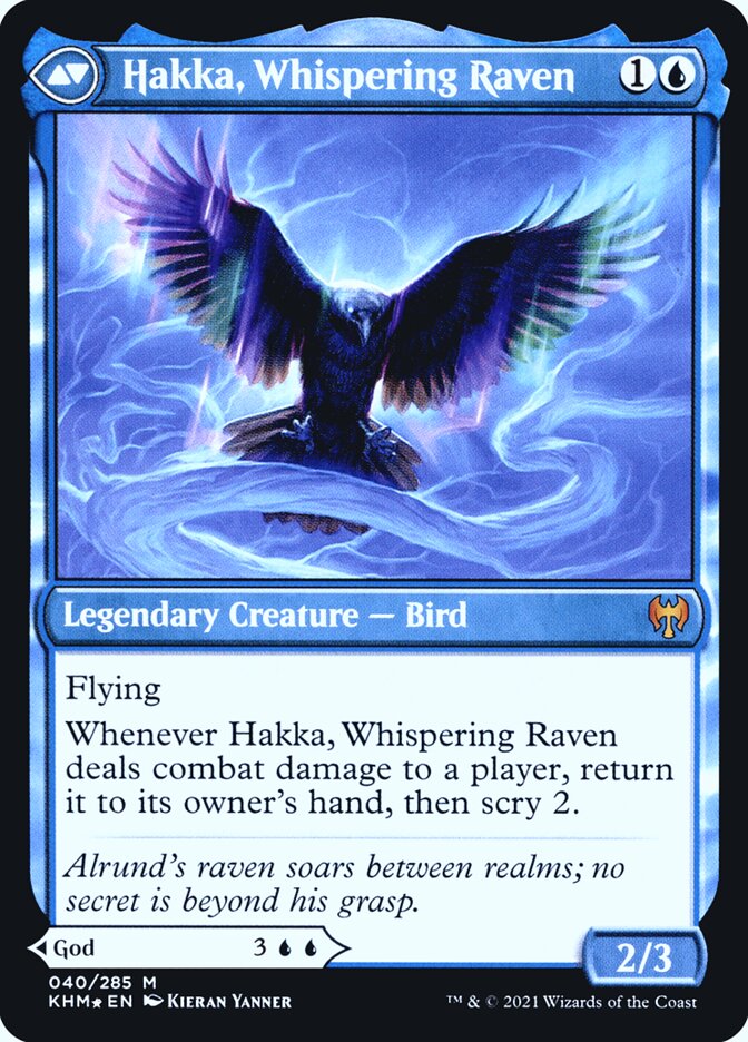 Back face of Hakka, Whispering Raven