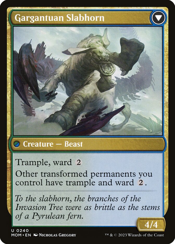 Back face of Gargantuan Slabhorn