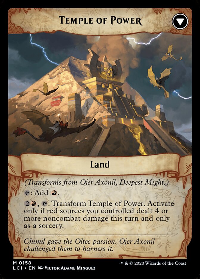 Back face of Temple of Power