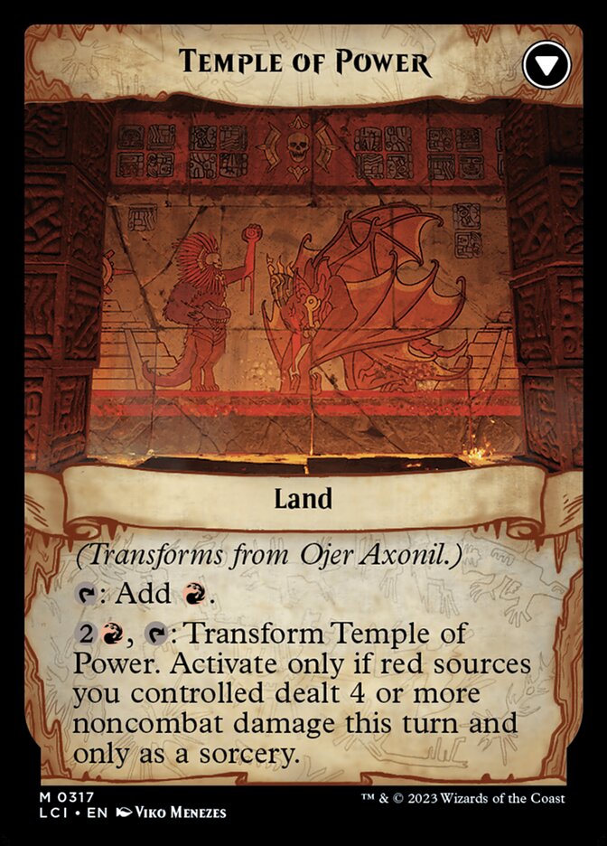 Back face of Temple of Power