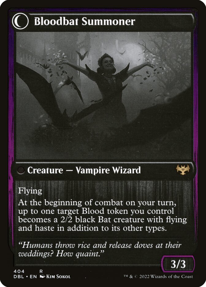 Back face of Bloodbat Summoner