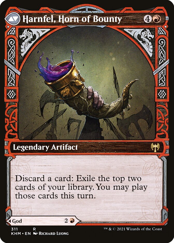 Back face of Harnfel, Horn of Bounty
