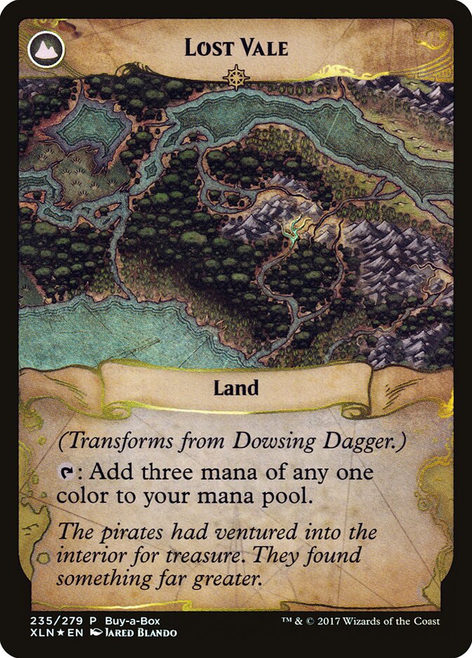 Back face of Lost Vale
