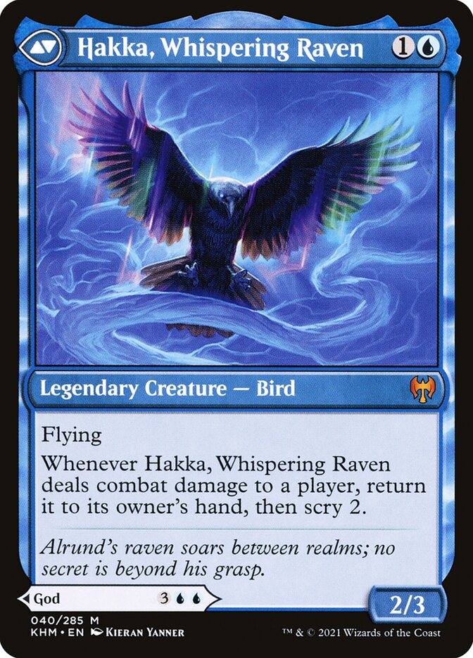 Back face of Hakka, Whispering Raven