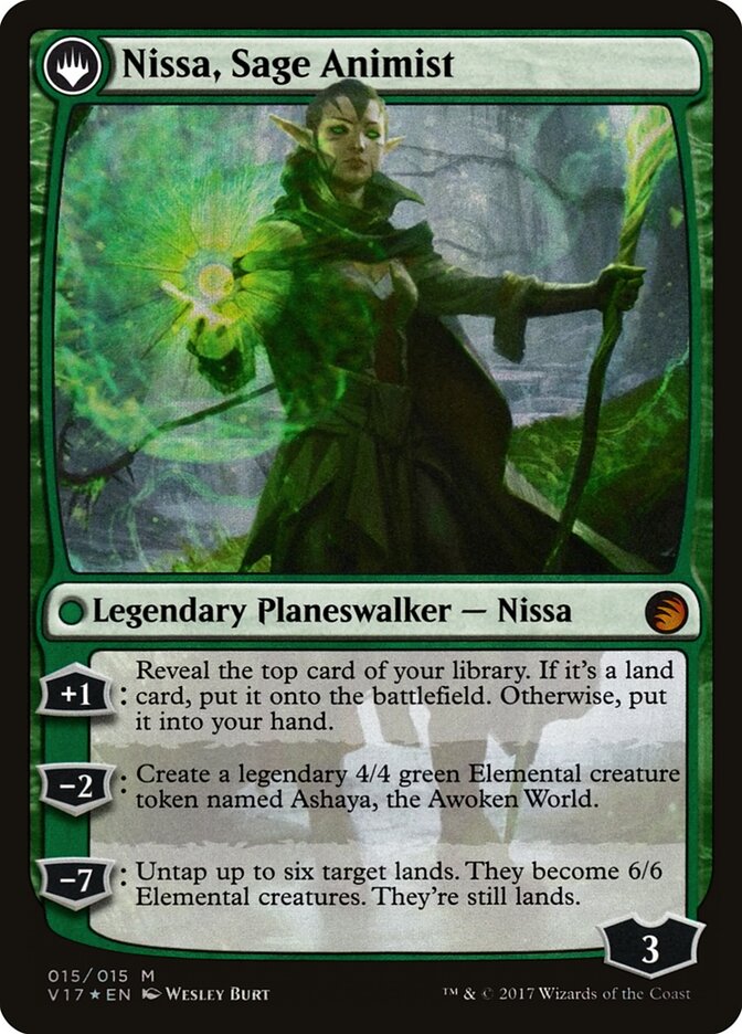 Back face of Nissa, Sage Animist