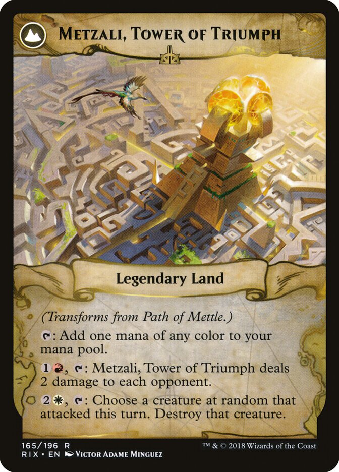 Back face of Metzali, Tower of Triumph