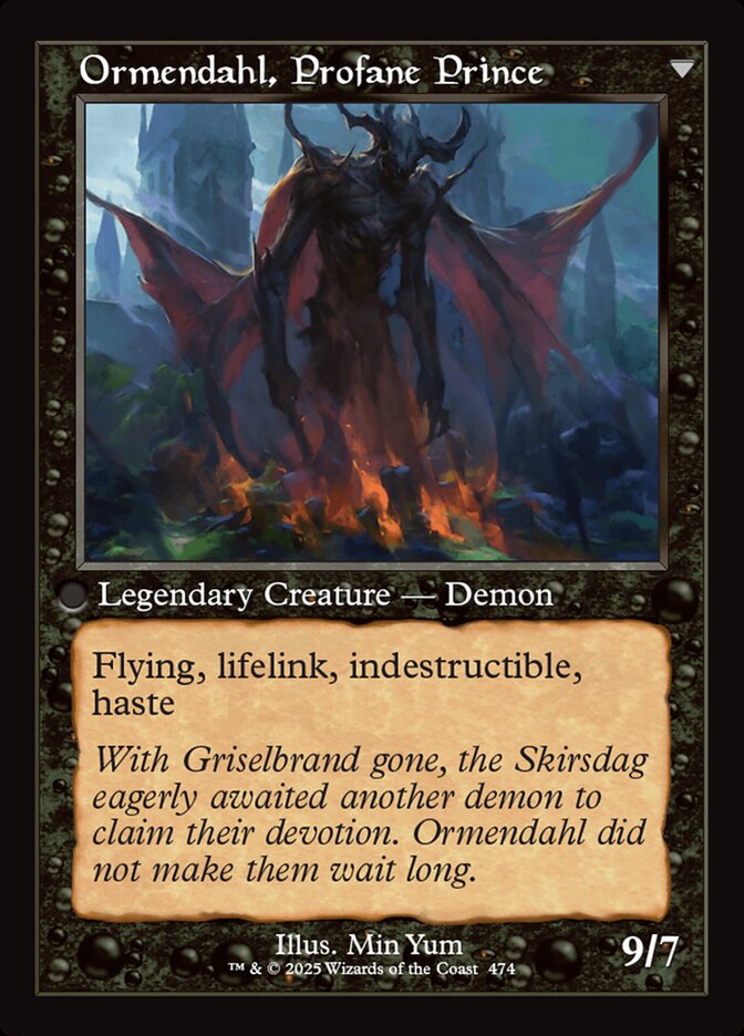 Back face of Ormendahl, Profane Prince