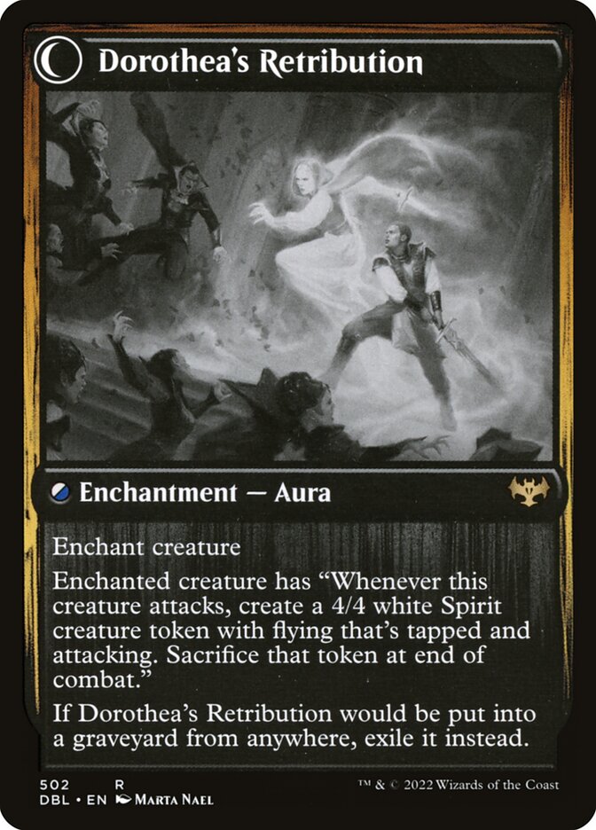 Back face of Dorothea's Retribution