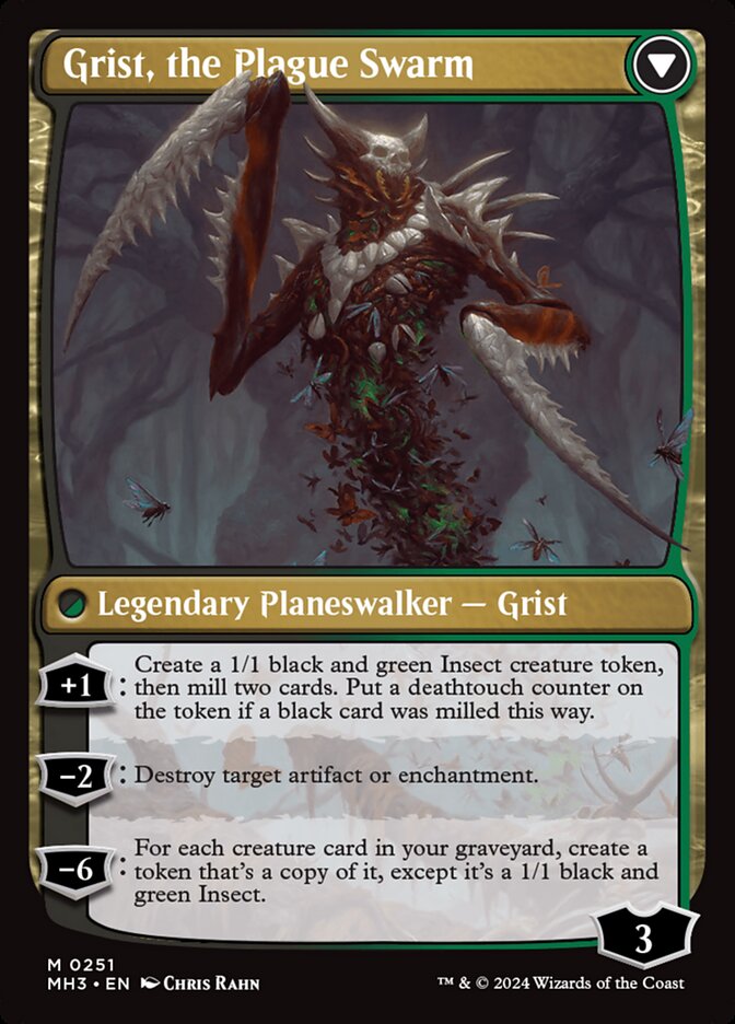 Back face of Grist, the Plague Swarm