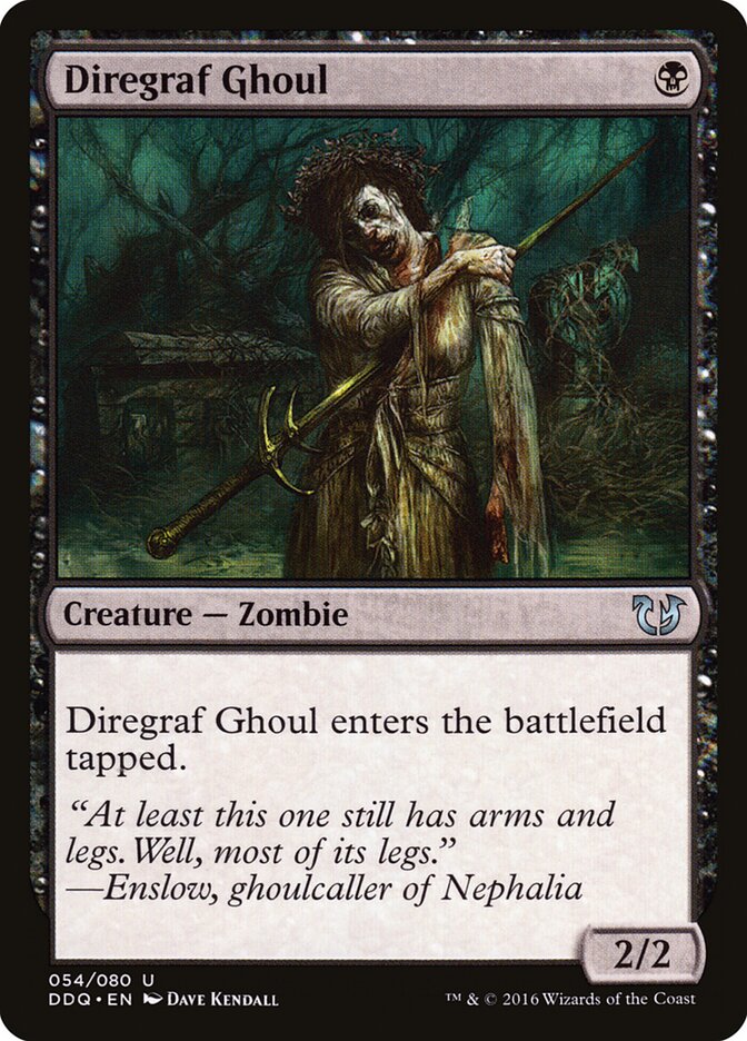 Diregraf Ghoul (Duel Decks: Blessed vs Cursed) Medium Play