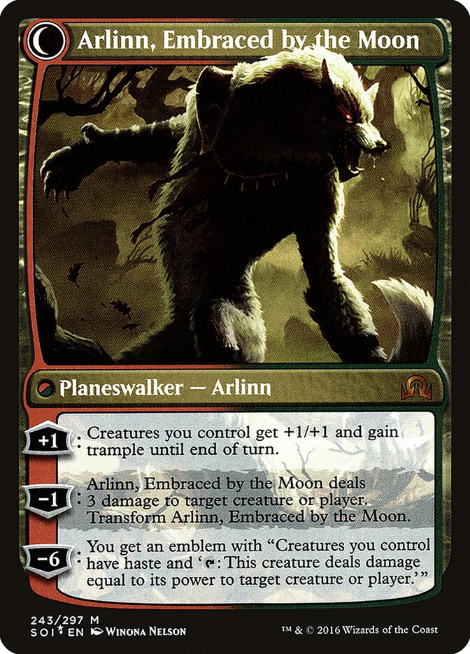 Back face of Arlinn, Embraced by the Moon
