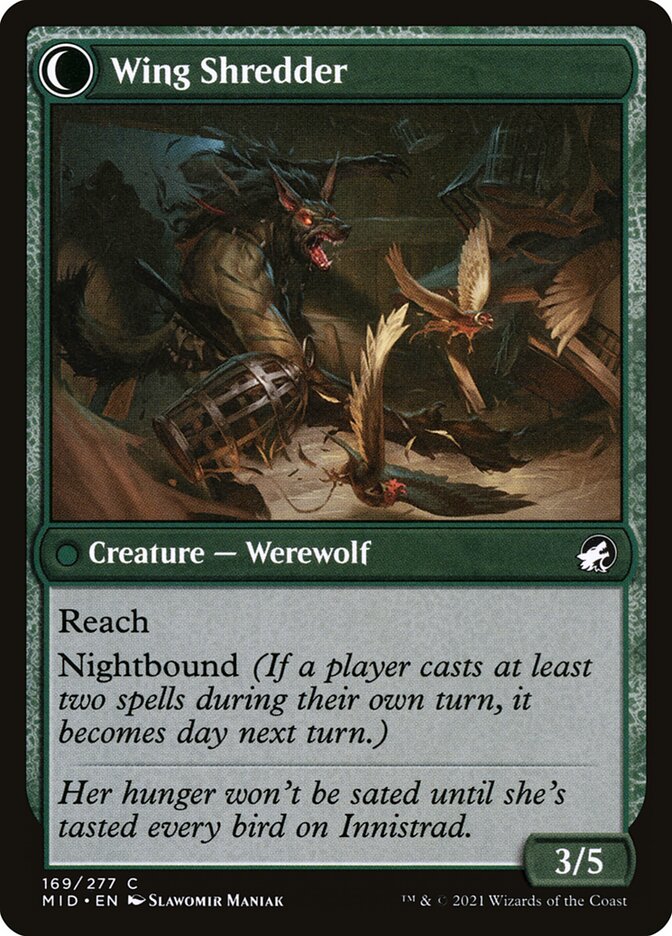 Back face of Wing Shredder