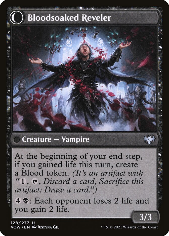 Back face of Bloodsoaked Reveler
