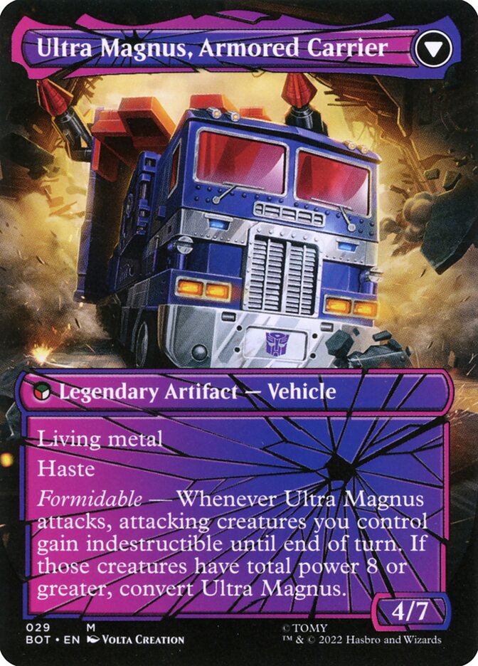 Back face of Ultra Magnus, Armored Carrier