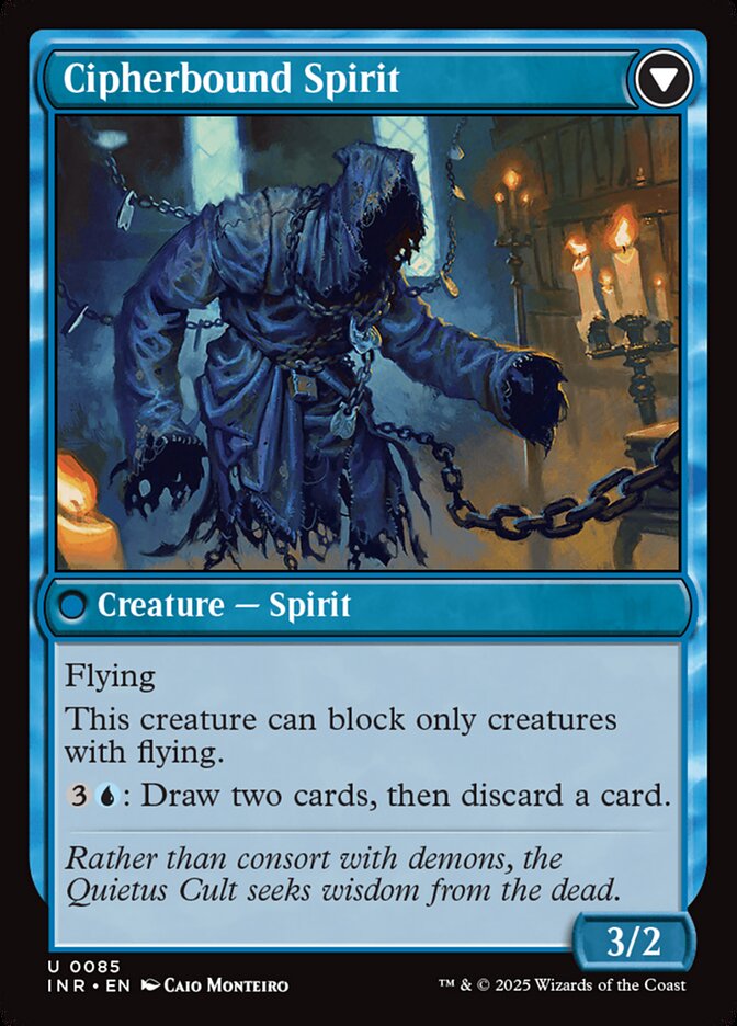 Back face of Cipherbound Spirit