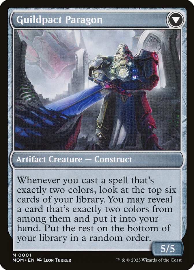 Back face of Guildpact Paragon