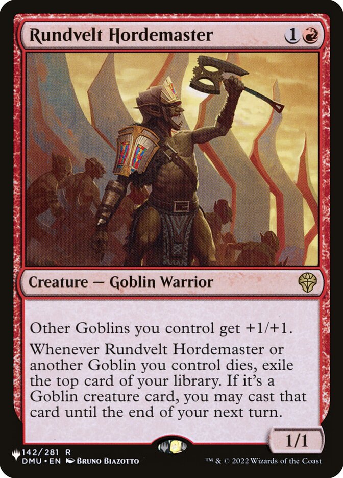 Rundvelt Hordemaster (The List) Light Play
