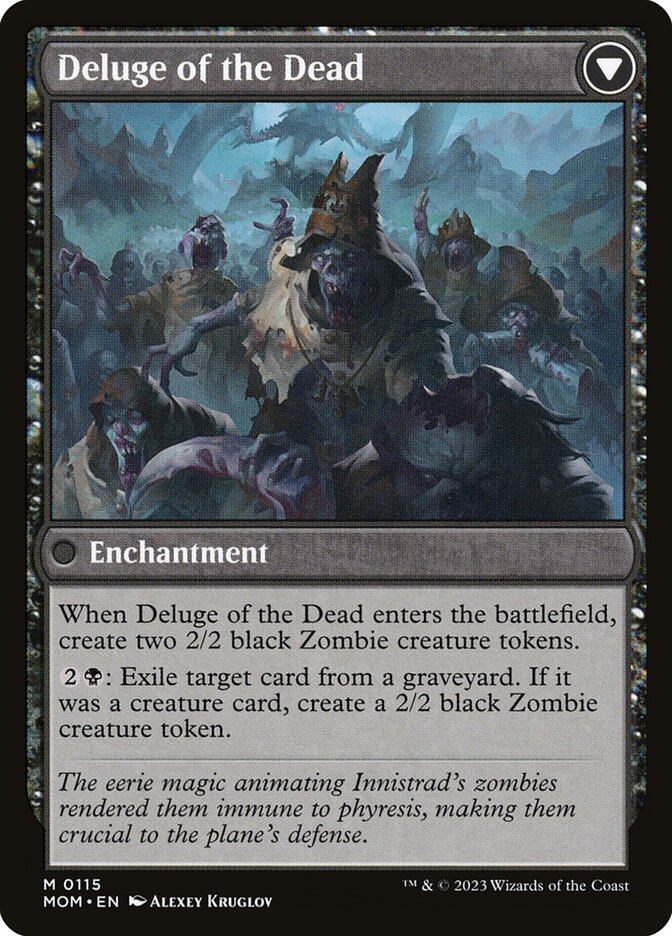 Back face of Deluge of the Dead