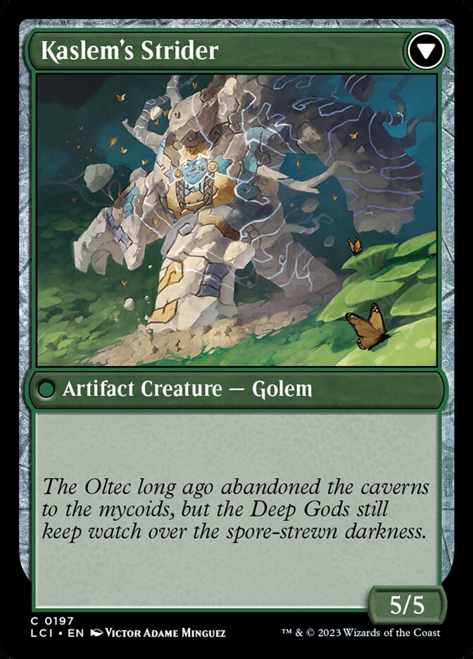 Back face of Kaslem's Strider