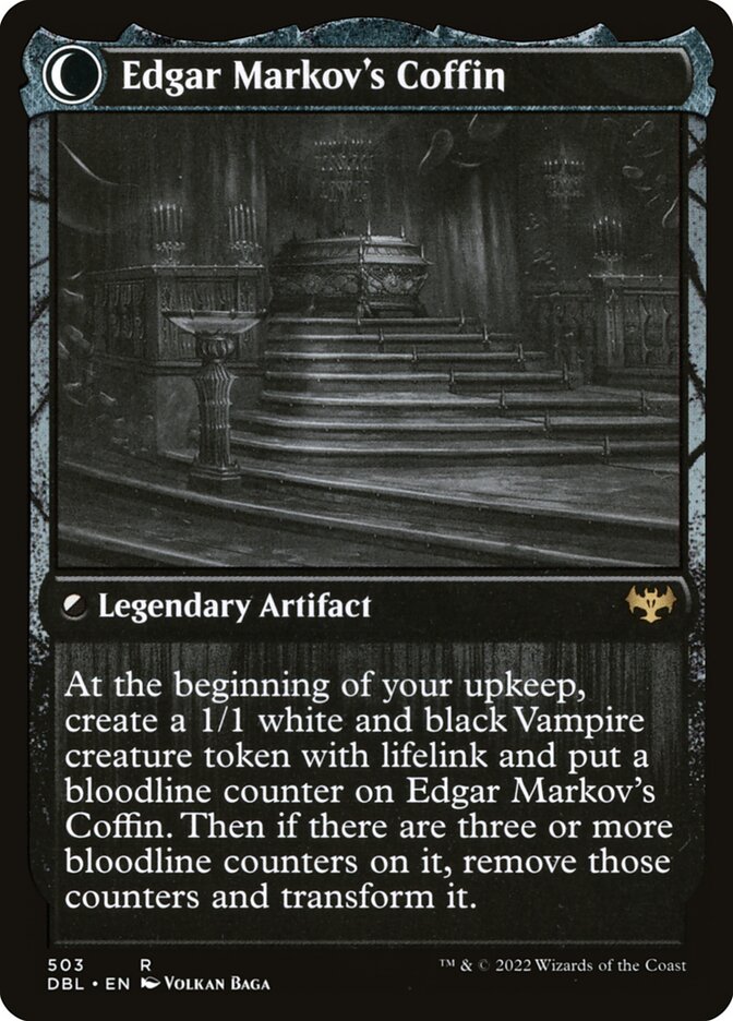 Back face of Edgar Markov's Coffin