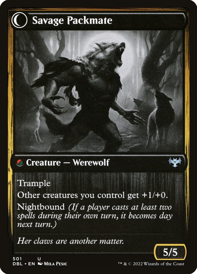 Back face of Savage Packmate