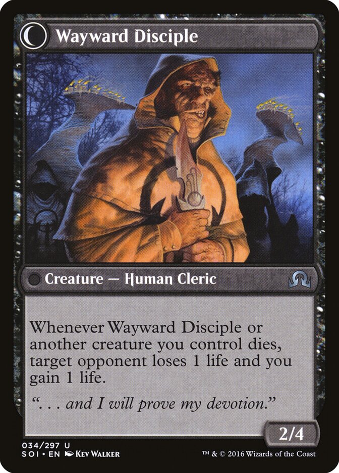 Back face of Wayward Disciple