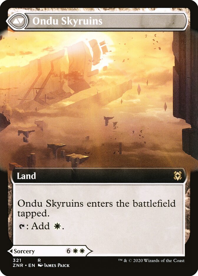 Back face of Ondu Skyruins