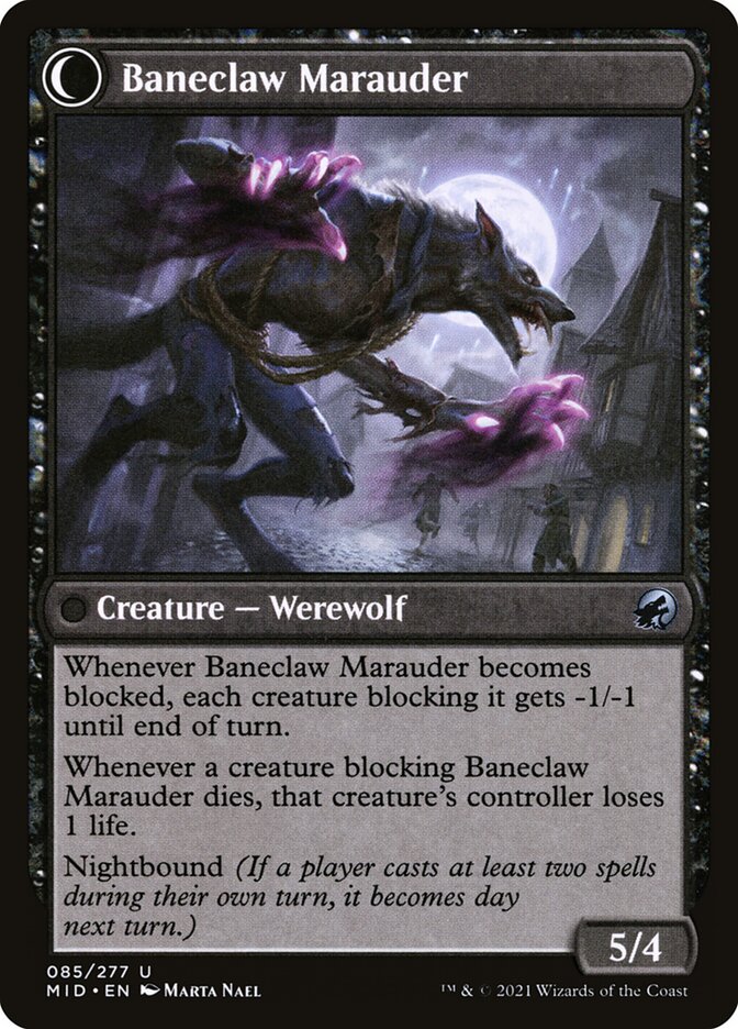 Back face of Baneclaw Marauder