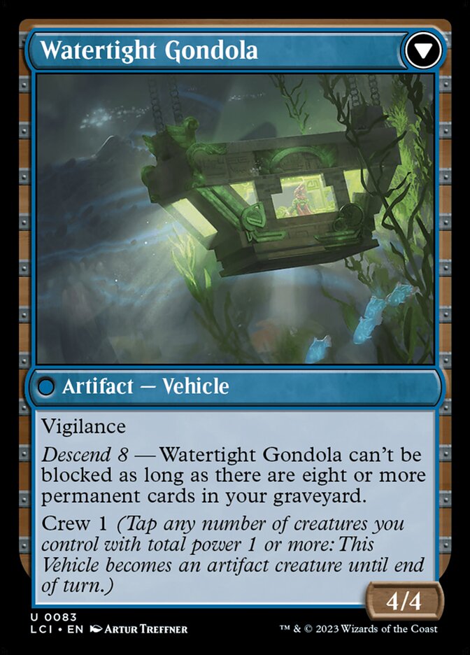 Back face of Watertight Gondola