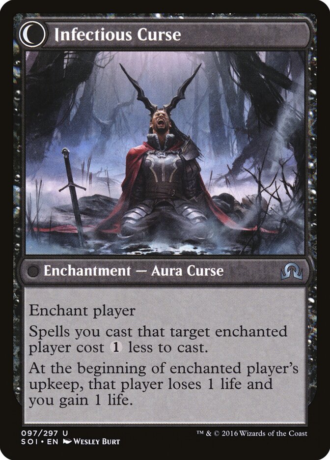 Back face of Infectious Curse